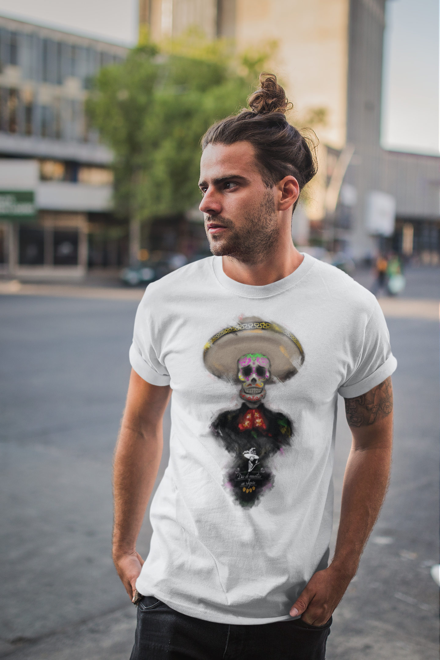 Playera Blanca Charro
