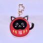 Llavero Darumiau Gato Negro