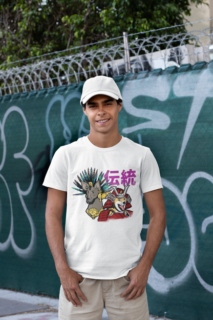 Playera Blanca Xolo y Shiba