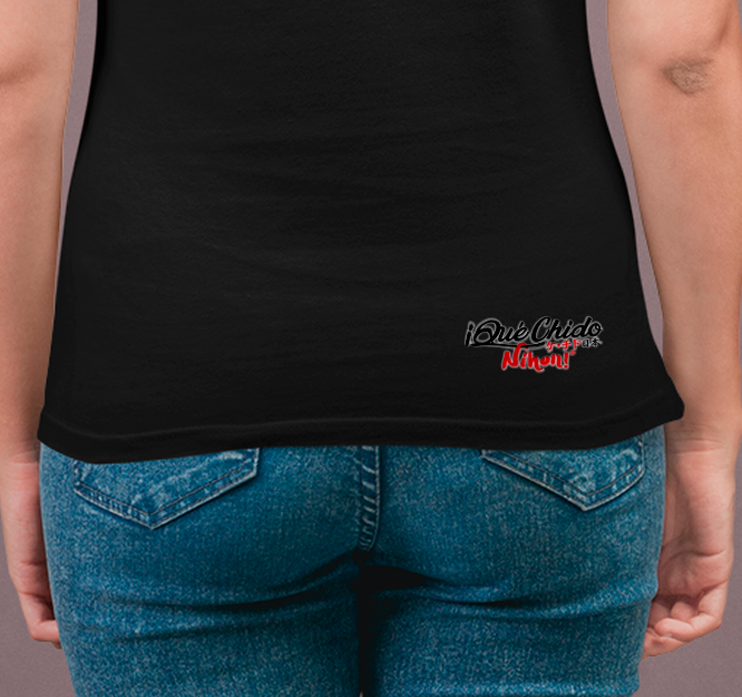Playera Negra Pez Koi y Ajolote