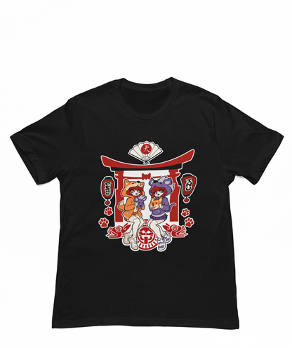 Playera Negra Perritas