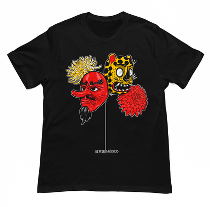 Playera Máscara Tecuan y Tengu