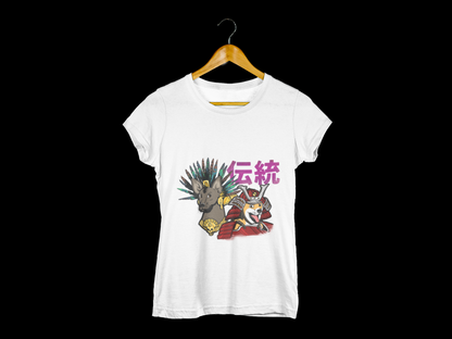 Playera Blanca Xolo y Shiba