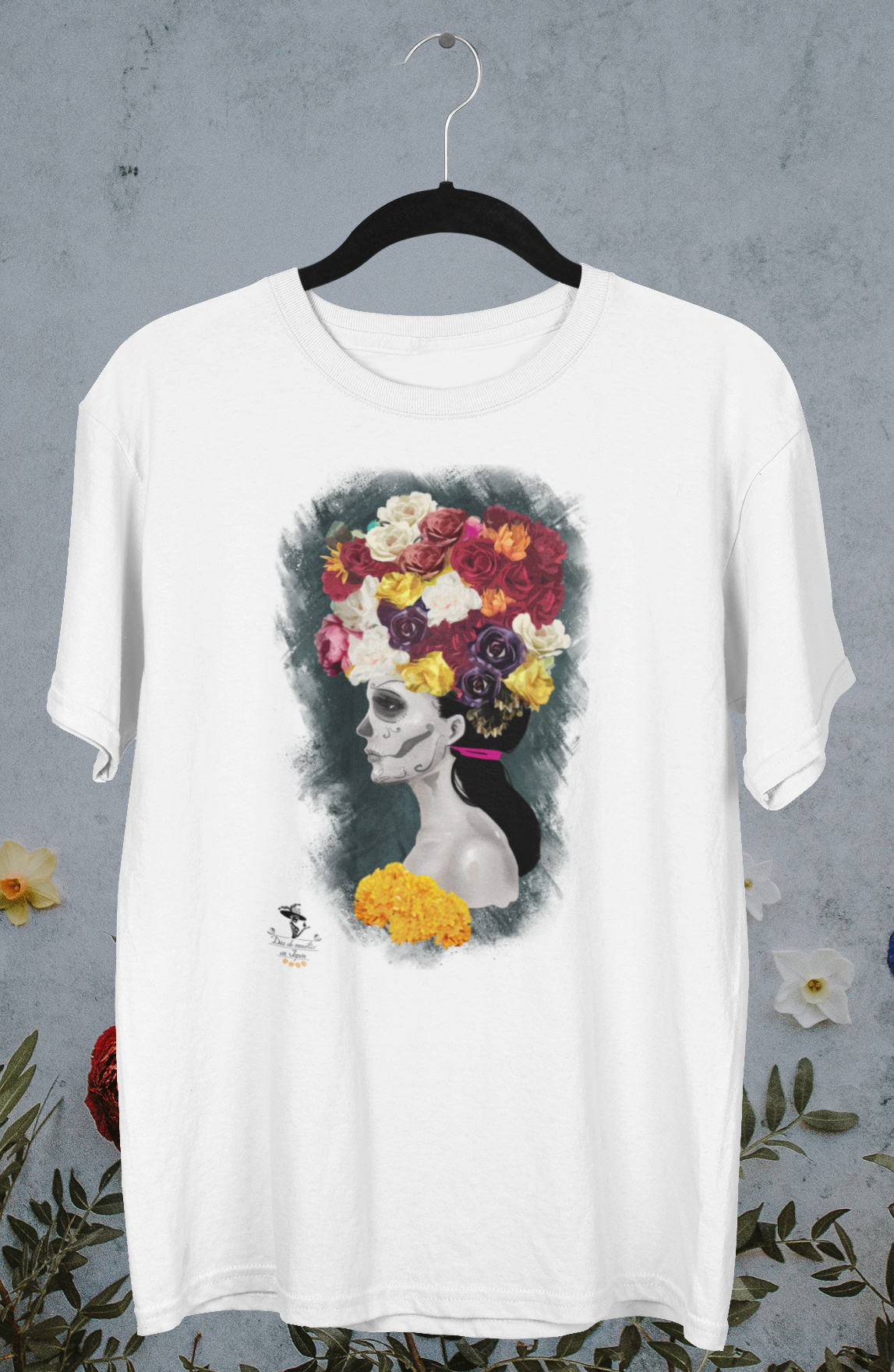 Playera Blanca Catrina