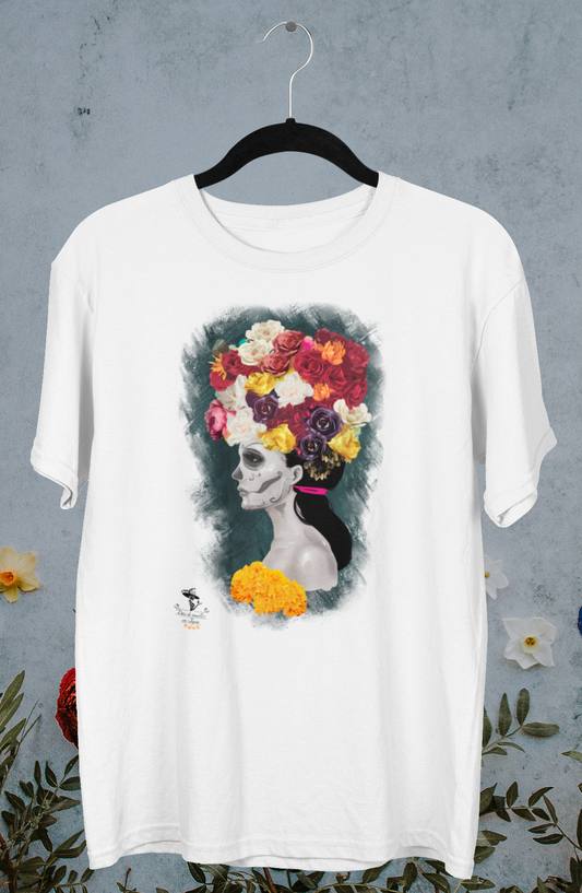 Playera Blanca Catrina