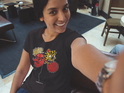 Playera Máscara Tecuan y Tengu